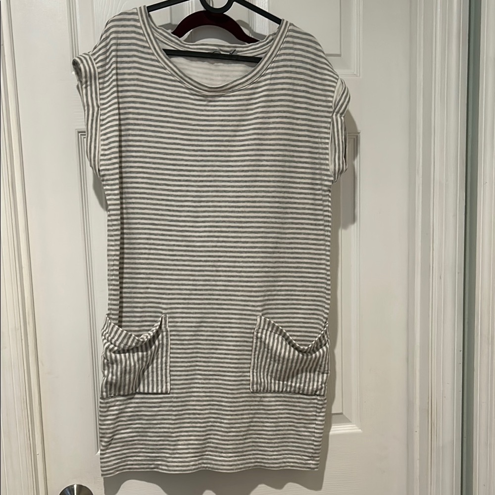 Striped Gray Women's Top